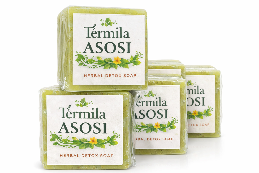 Termila Asosi Herbal Detox Soap – Natural Haitian Cerasee Soap for Deep Skin Cleansing