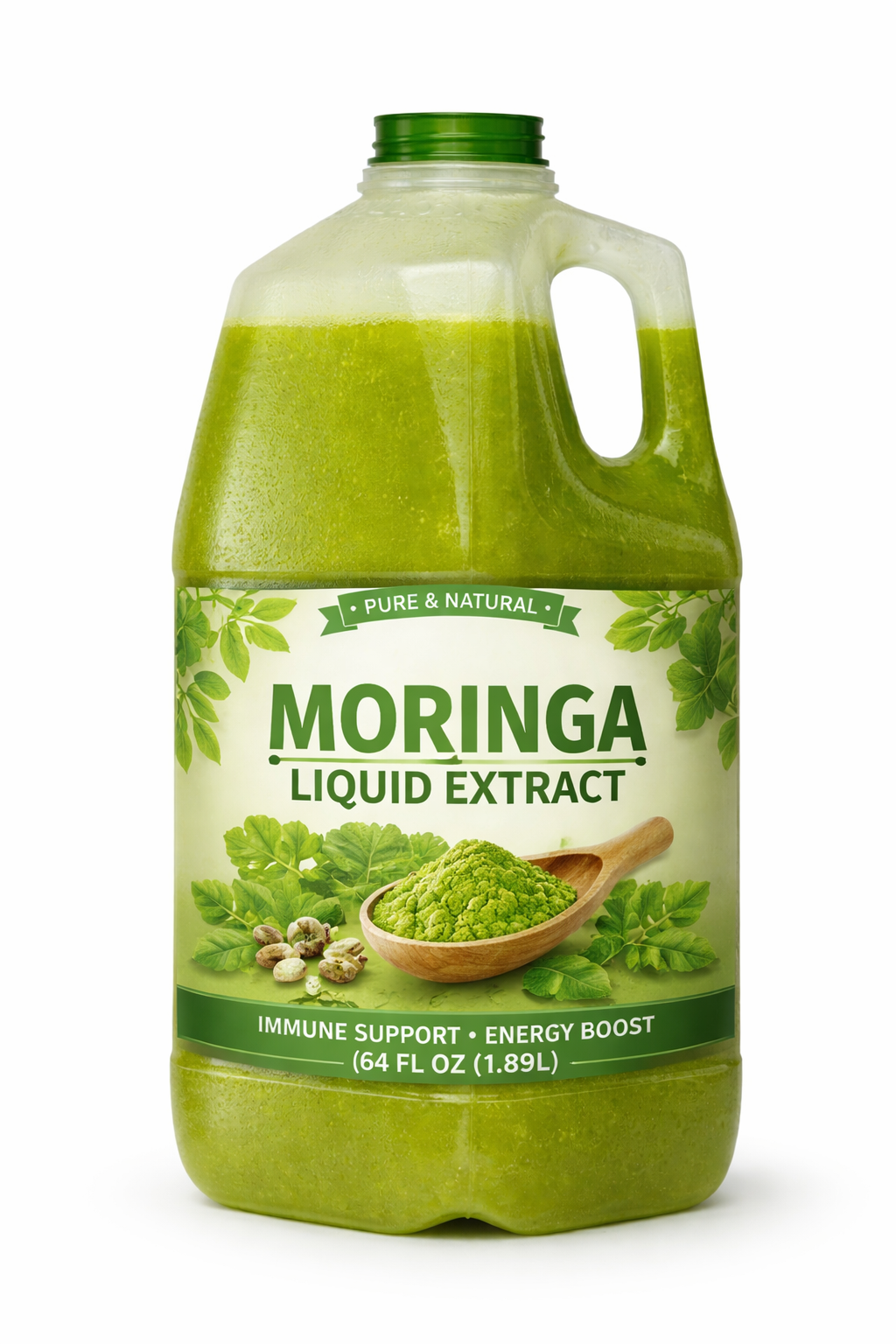 Termila Naturals Moringa Liquid Extract – Pure & Natural Herbal Extract (64 fl oz / 1.89 L)