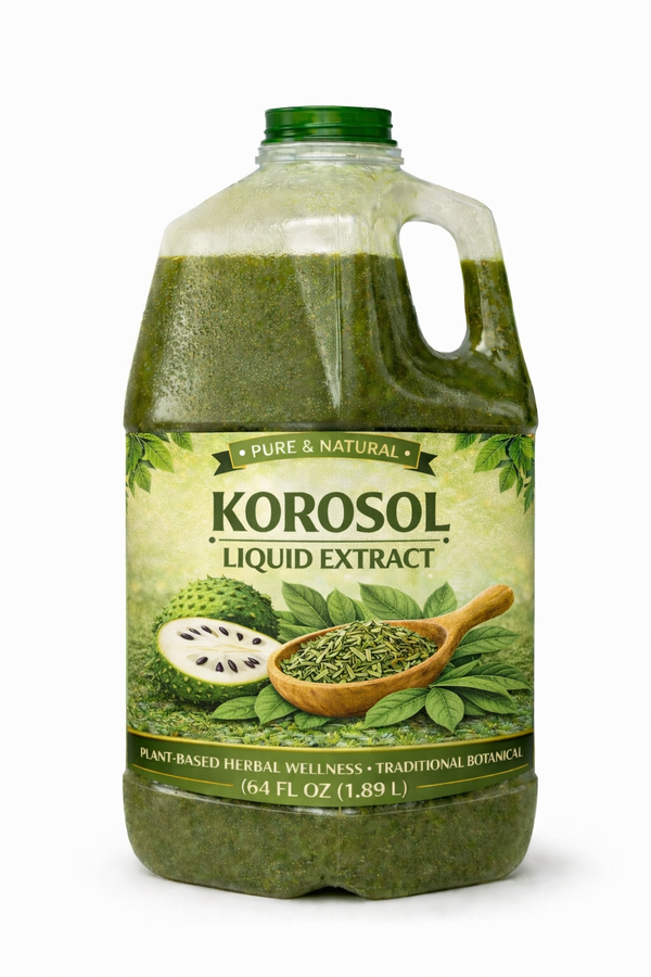 Termila Naturals Korosol (Soursop Leaf) Liquid Extract – Pure Herbal Botanical Extract – 64 fl oz (1.89 L)