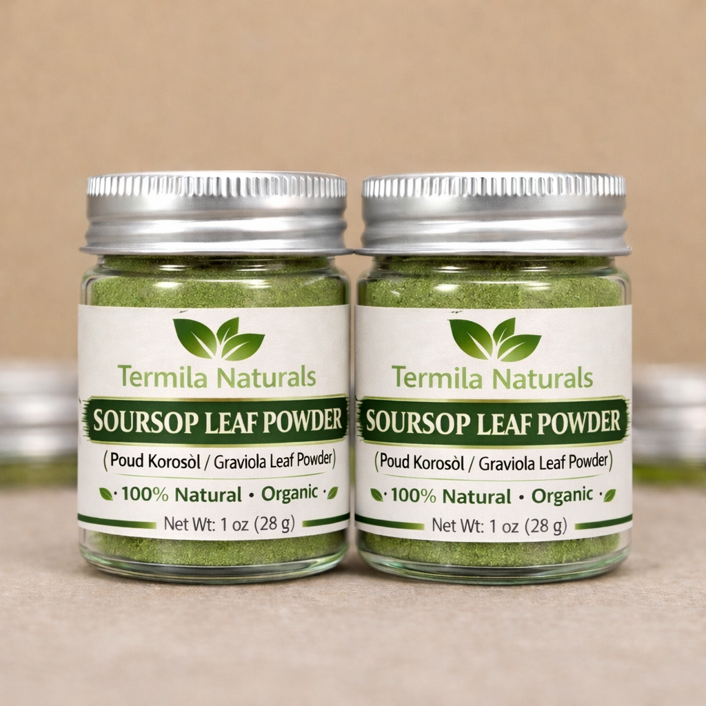 Termila Naturals Soursop Leaf Powder – Premium Graviola Powder – Natural Herbal Tea – 100% Organic Soursop Leaves – 1 oz (28 g)