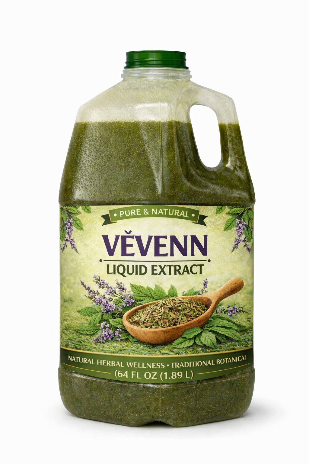 Termila Naturals Vèvenn (Vervain) Liquid Extract – Pure & Natural Herbal Extract – 64 fl oz (1.89 L)