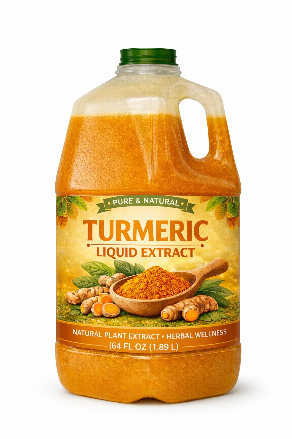 Termila Naturals Turmeric Liquid Extract – Natural Herbal Turmeric Extract (64 fl oz / 1.89 L)