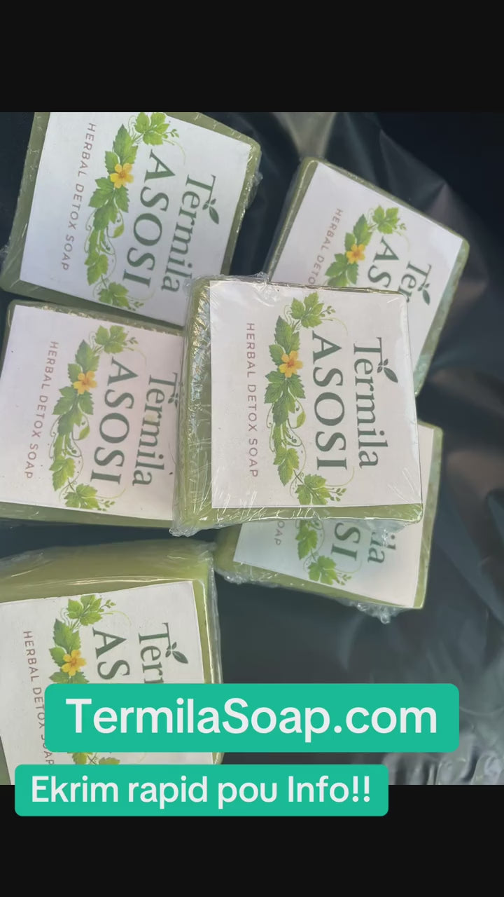 Termila Asosi Herbal Detox Soap – Natural Haitian Cerasee Soap for Deep Skin Cleansing